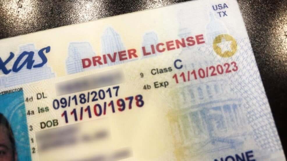 Patente di guida in Texas