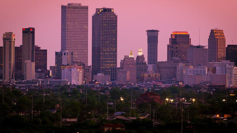 Le principali città 5 della Louisiana (USA)